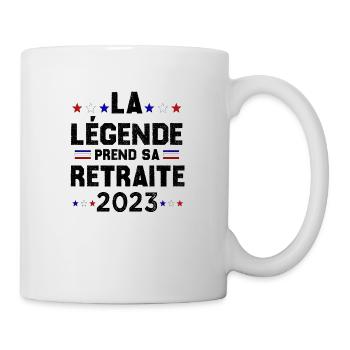 Retraite 2023 Cadeau Humour Personnalisé - Mug blanc - blanc - Droite