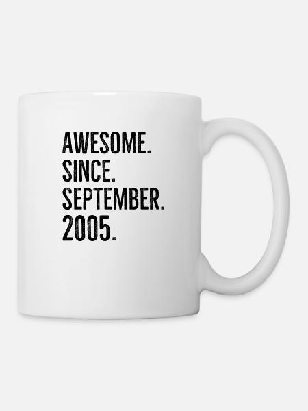 Awesome seit September 2005 - Tasse - Weiß