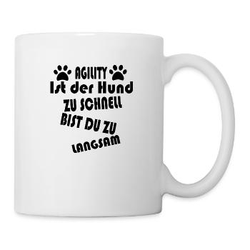 Dog dog agility - Mug - white - Right