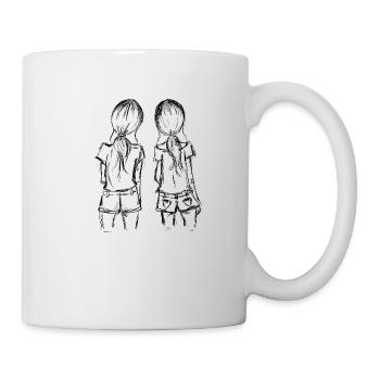 Freundinnen - Tasse - Weiß - Rechts