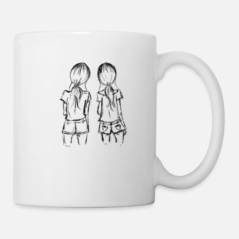 Freundinnen - Tasse - Weiß