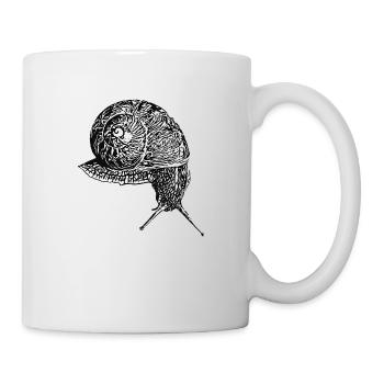 Weinbergscnnecke (DPP, Lineart) - Tasse - Weiß - Rechts