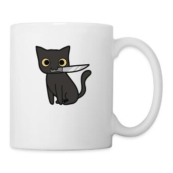 Chat noir Halloween - Mug blanc - blanc - Droite