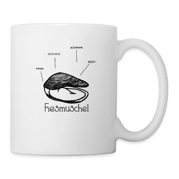 Fiesmuschel - Tasse - Weiß - Rechts