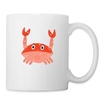 Krebs Sternzeichen - Tasse - Weiß - Rechts