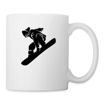 Snowboard Snowboarder - Tasse - Weiß - Rechts