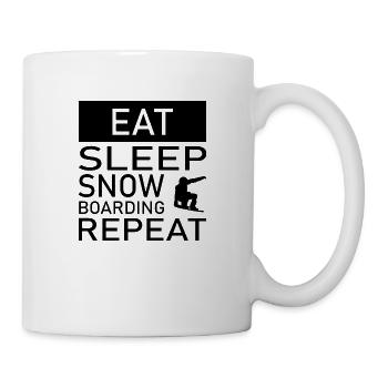 Snowboard Snowboarder - Tasse - Weiß - Rechts