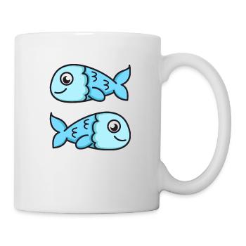 Zodiac sign Pisces - Mug - white - Right