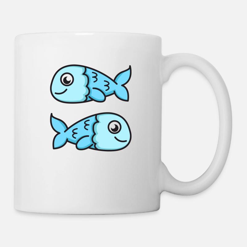 Sternzeichen Fische - Tasse - Weiß
