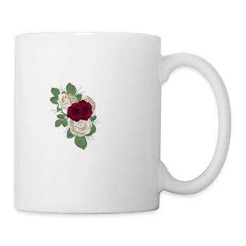 lettre C fleuris - Mug blanc - blanc - Droite