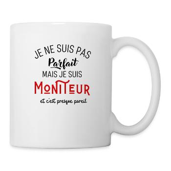 Pas parfait mais moniteur - Mug blanc - blanc - Droite