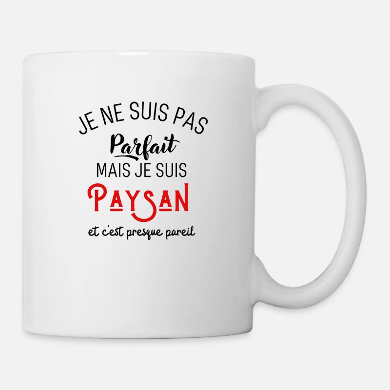 Pas parfait mais paysan - Mug blanc - blanc