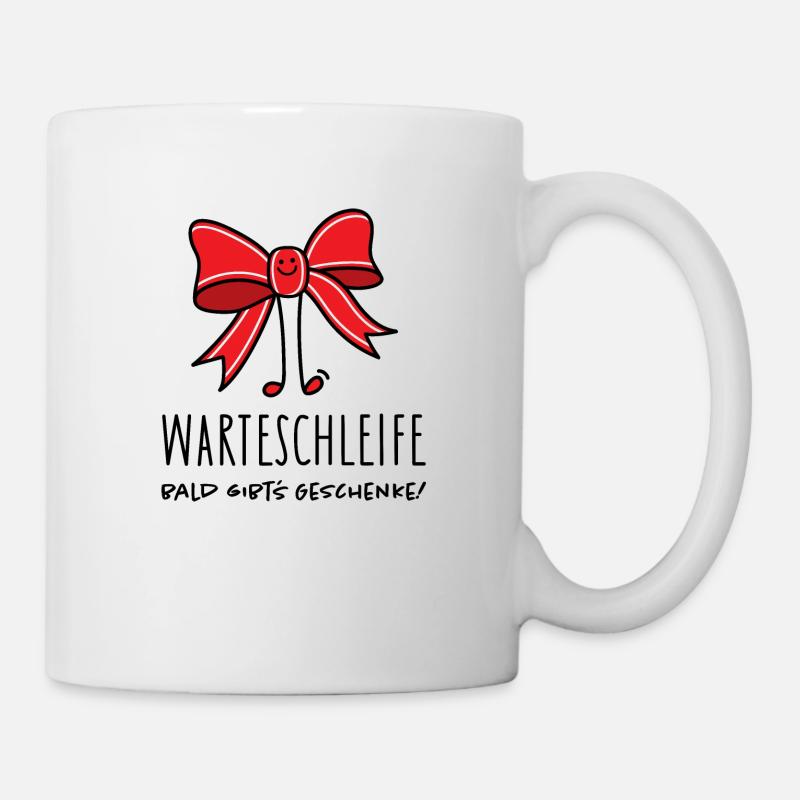 Lustige Schleife als Geschenk - Tasse - Weiß