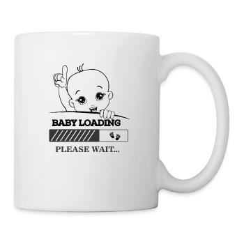 BABY LOADING - Mug blanc - blanc - Droite
