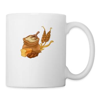 Weizen Brot - Tasse - Weiß - Rechts