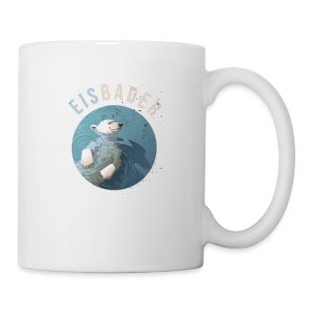 winterbader eisbär eisbader cool cold water arktis - Mug - white - Right