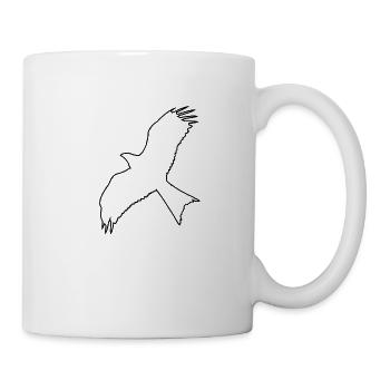 Milan in flight (black without shadow) - Mug - white - Right