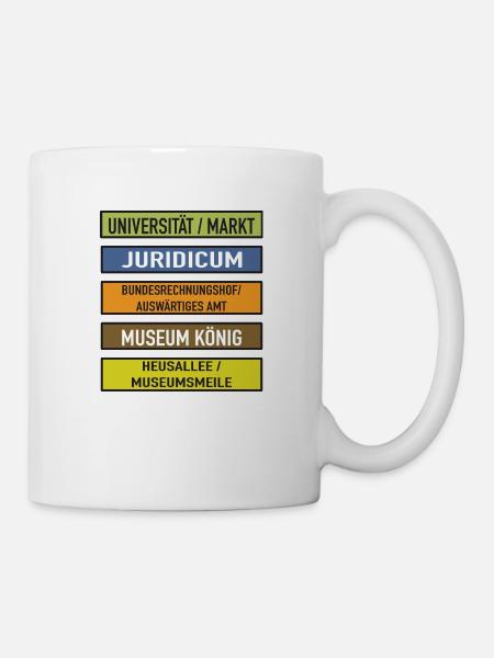 Bonn U Bahn Geschenk - Tasse - Weiß