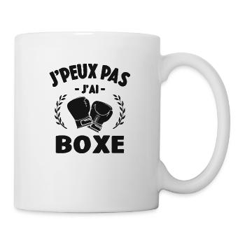 Je Peux Pas J'ai Boxe Cadeau Boxeur - Mug blanc - blanc - Droite