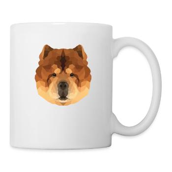 Polyart Chow Chow - Mug blanc - blanc - Droite