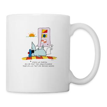 Dans la marine - Mug blanc - blanc - Droite