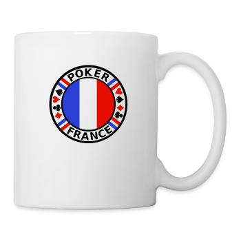 poker france - Tasse - Weiß - Rechts