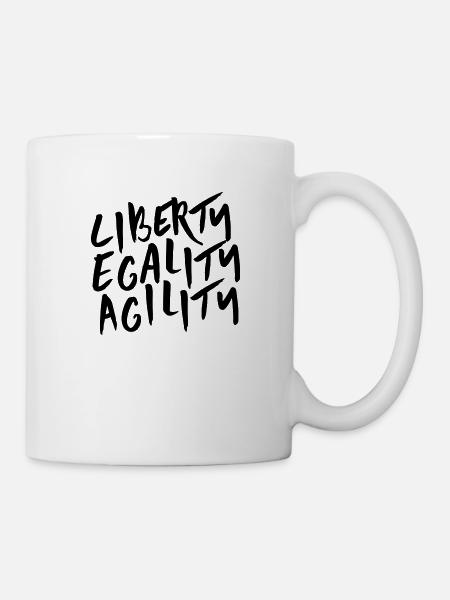 Liberty Egality Agility - Mug blanc - blanc