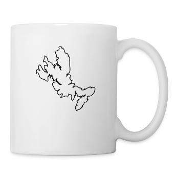 Isle of Skye Map outline - Mug - white - Right