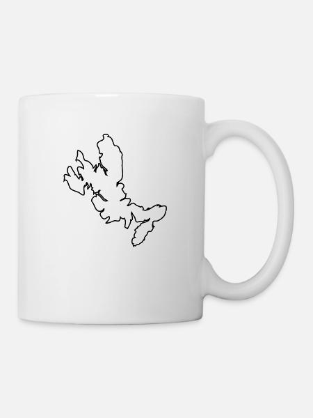 Isle of Skye Map outline - Mug - white