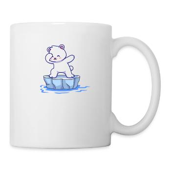 eisbader winterbader winter eisberg arctic polar bear - Mug - white - Right