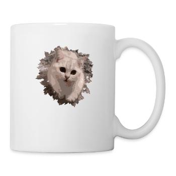 niedlicher Kater Katze britisch Kurzhaar - Tasse - Weiß - Rechts