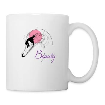 Beauty Swan - Tasse - Weiß - Rechts