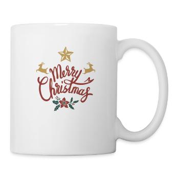 Frohe Weihnachten - Tasse - Weiß - Rechts