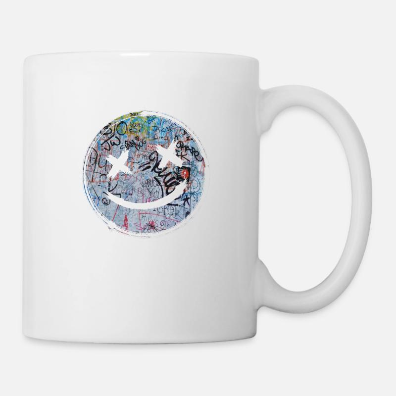 Graffiti-Stil Splash Hip-Hop-Farben Malerfarbe - Tasse - Weiß