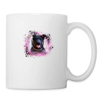 chien, berger, chiot, rottweiler - Mug blanc - blanc - Droite