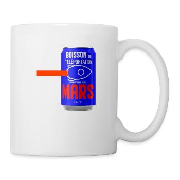 boisson de téléportation pour voyager vers Mars - Mug blanc - blanc - Droite