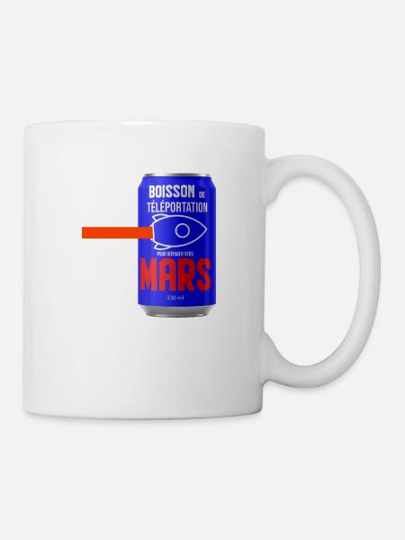 Teleportationsgetränk zur Reise zum Mars - Tasse - Weiß