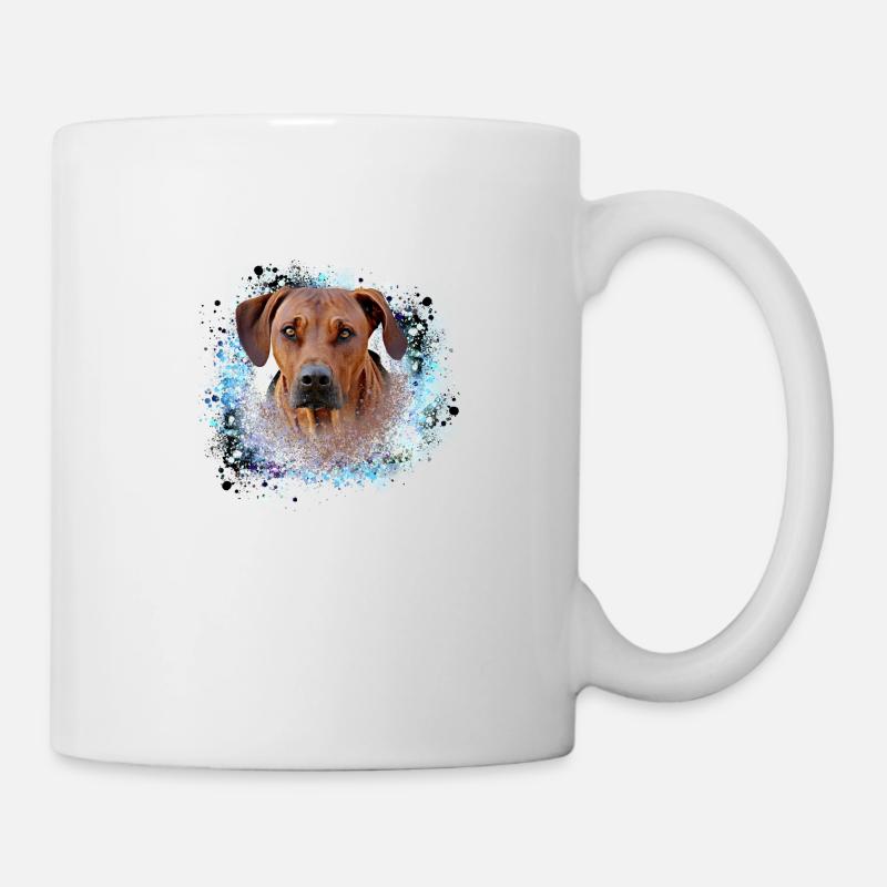 rhodesianridgeback, Hund,Hunderasse,graffiti - Tasse - Weiß