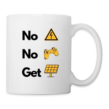 Game Electricity Voltage Solar Gift - Mug - white - Right