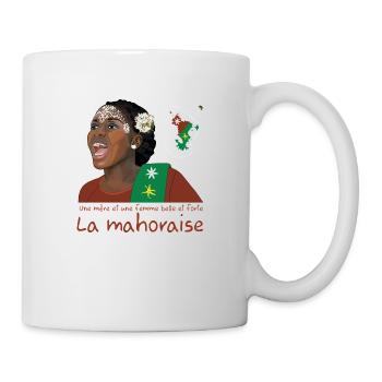Mahoraise - Maore (Mayotte) île d'Afrique - rouge - Mug blanc - blanc - Droite