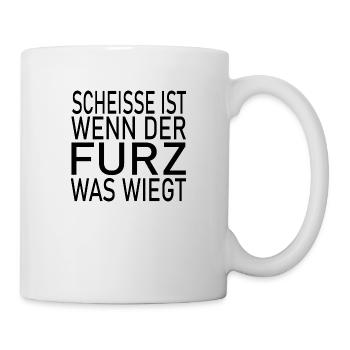 Fun Spaß Lustige - Tasse - Weiß - Rechts