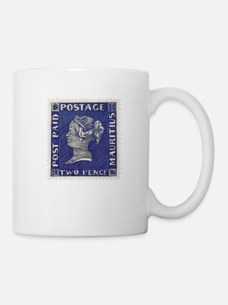 Blaue Mauritius - Tasse - Weiß