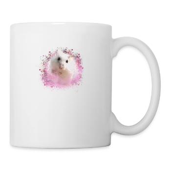 zwerghamster,hamster,weiss,graffiti,malerei - Tasse - Weiß - Rechts