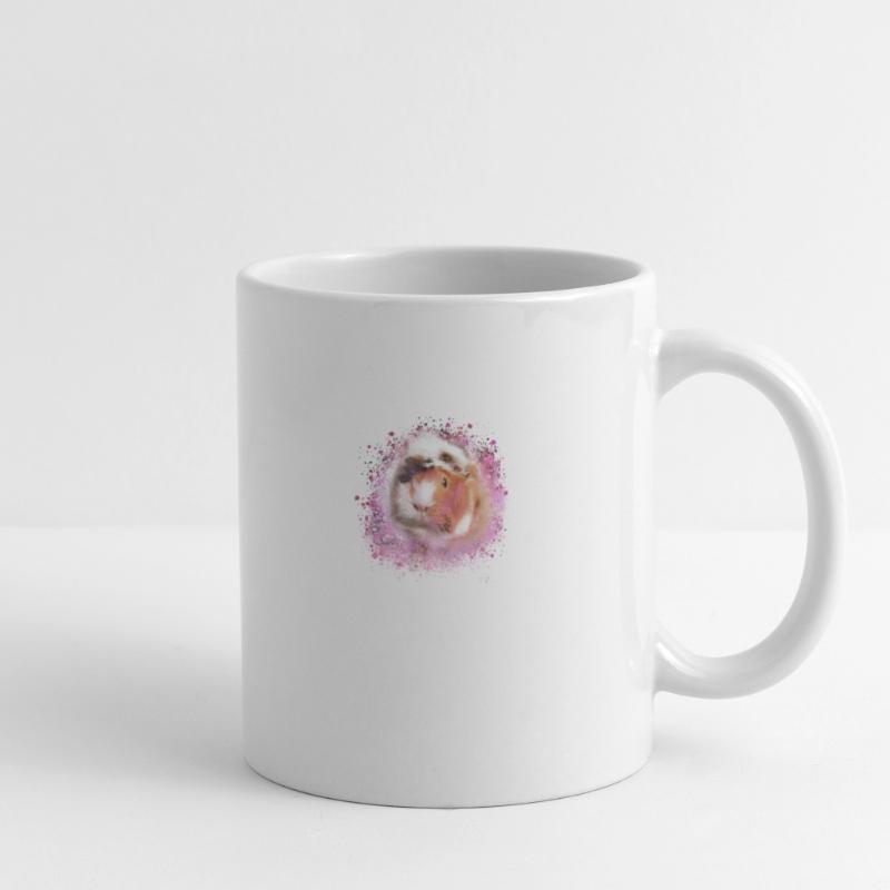 cochons d’Inde, graffitis, cochons d’Inde rosette Mug blanc