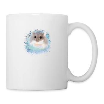 zwerghamster,hamster,braun,graffiti,malerei - Tasse - Weiß - Rechts
