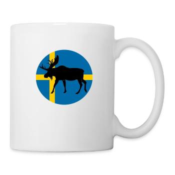 Elch Schweden - Tasse - Weiß - Rechts