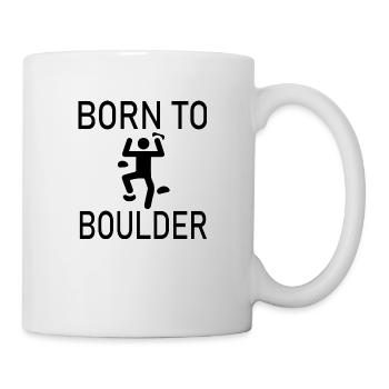 Bouldern Klettern Climbing - Tasse - Weiß - Rechts