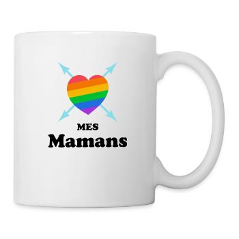 J'aime mes Mamans, famille LGBTQ - Mug blanc - blanc - Droite