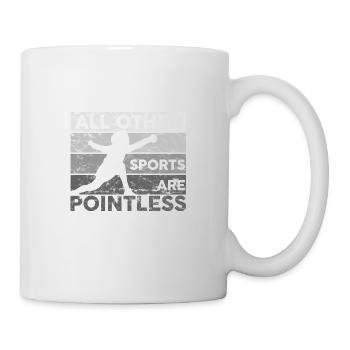 Fencing All Other Sports Are Pointless Fencing - Mug - white - Right