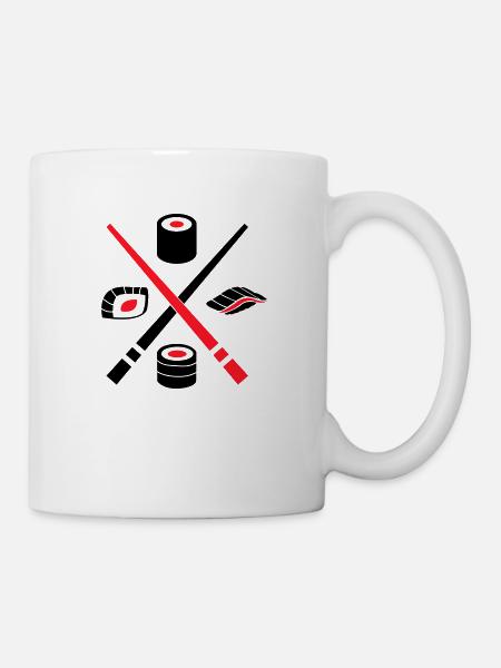 Sushi Logo - Tasse - Weiß